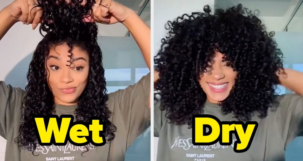 People Are Showing What Their Natural Hair Looks Like Wet Vs. Dry, And The Transformations Are Stunning